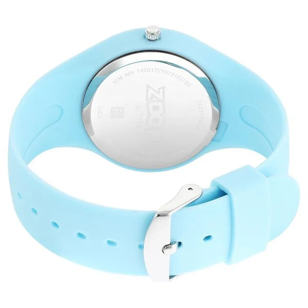 Zoop By Titan Pop Integrated Quartz Analog White Dial Silicone Strap Watch for Kids 26031pp06w