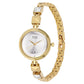 Titan Raga Viva Silver Dial Analog with Date Golden Metal Strap watch for Women NR2606YM01 / NS2606YM01