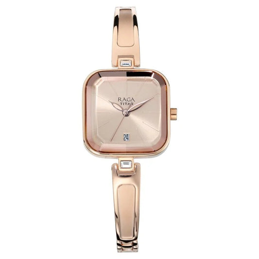 Titan Raga Viva Rose Gold Dial Women Watch With Metal Strap NS2607WM01 / 2607WM01