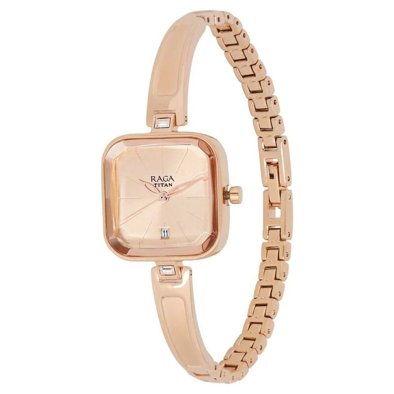 Titan Raga Viva Rose Gold Dial Women Watch With Metal Strap NS2607WM01 / 2607WM01