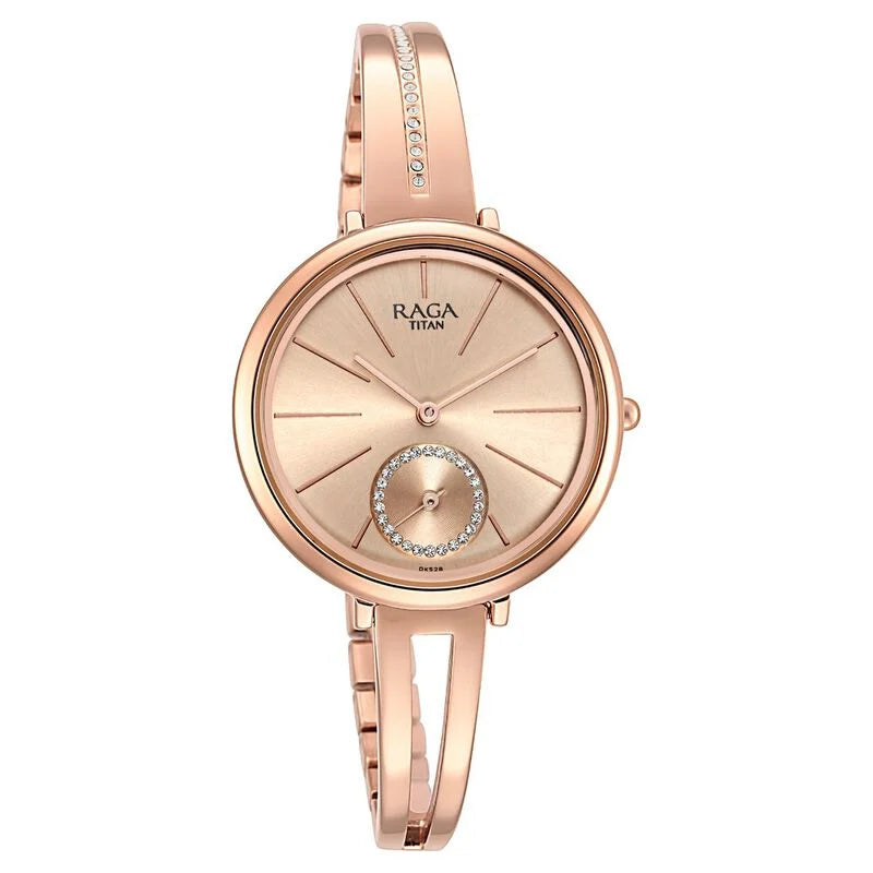 Titan Raga Viva Rose Gold Dial Women Watch With Metal Strap NS2647WM01 / 2647WM01