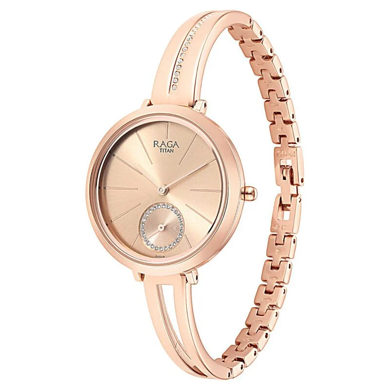 Titan Raga Viva Rose Gold Dial Women Watch With Metal Strap NS2647WM01 / 2647WM01