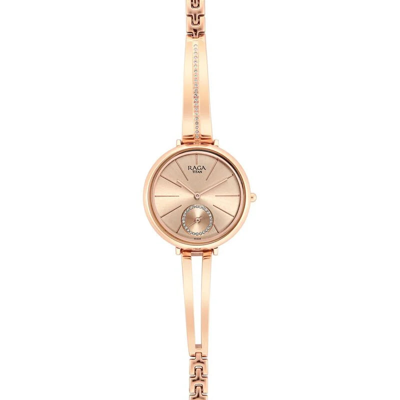 Titan Raga Viva Rose Gold Dial Women Watch With Metal Strap NS2647WM01 / 2647WM01