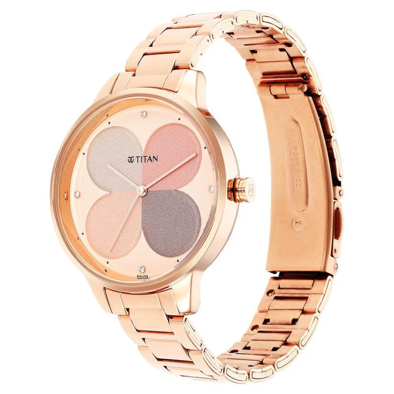 Titan Purple Glam It Up Multicoloured Dial Women Watch With Stainless Steel Strap NS2648WM02 / 2648WM02