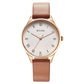 Titan Workwear White Dial Leather Strap Watch for Women 2649WL04