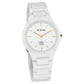 Titan Edge Ceramic Quartz in Arctic White Dial Watch for Women ns2653qc04 / 2653qc04