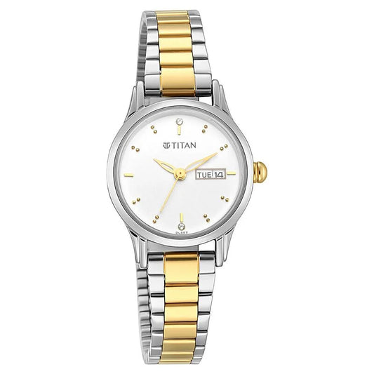 Titan Lagan Silver Dial Women Watch With Metal Strap NS2656BM01 / 2656BM01