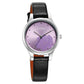 Titan Karishma Quartz Analog Purple Leather Strap for Women 2679SL01
