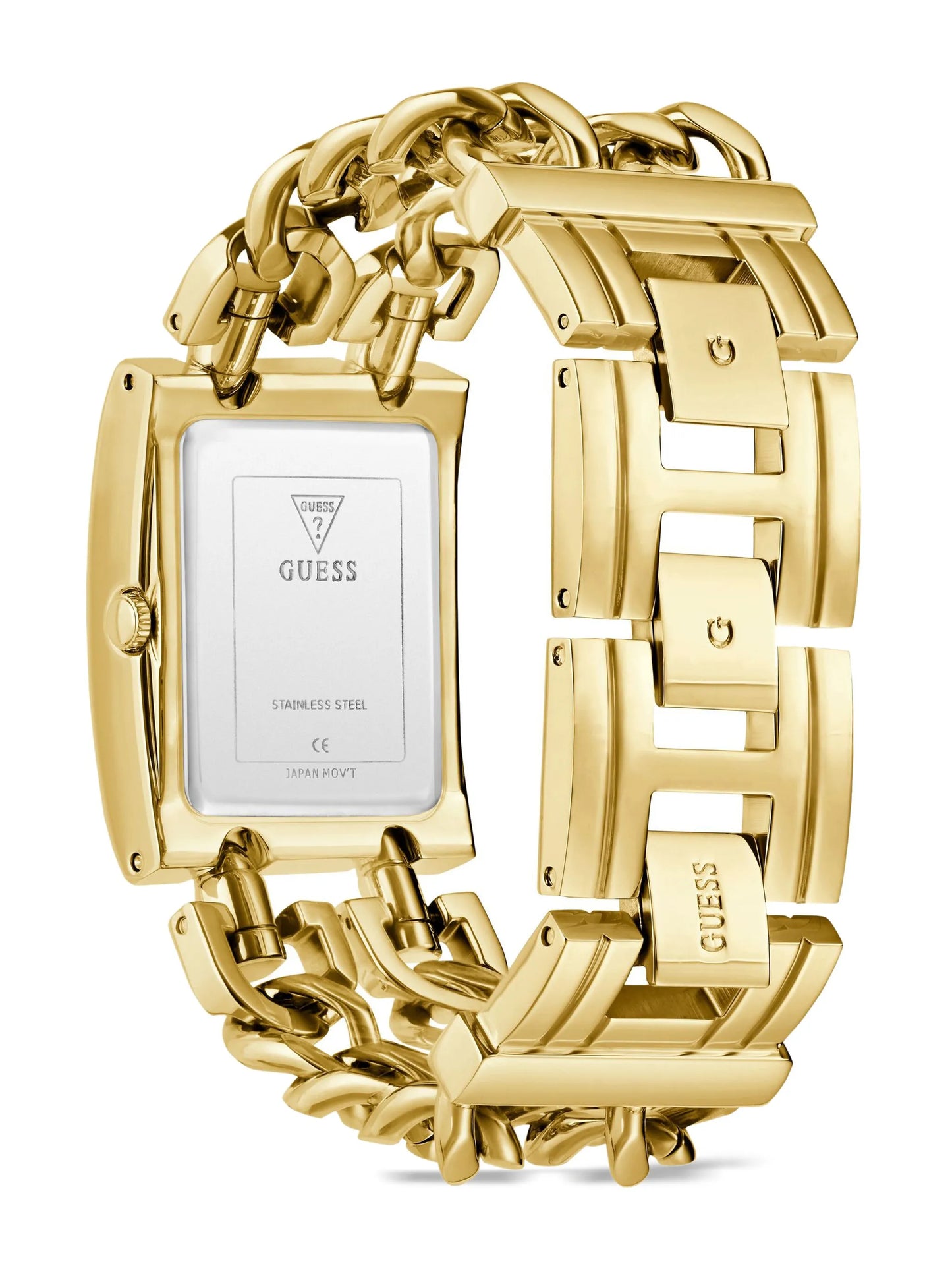 GUESS MOD HEAVY METAL Ladies Gold Tone Analog Watch GW0740L2