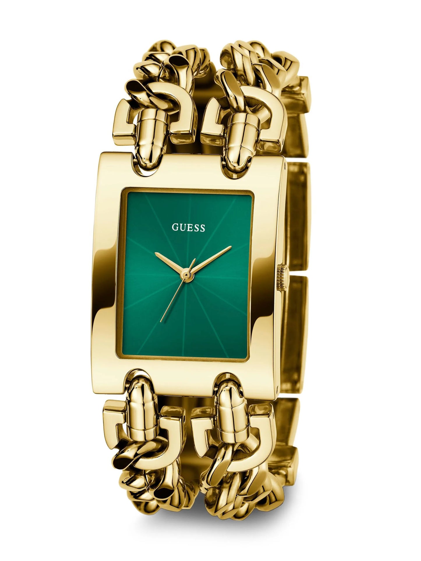 GUESS MOD HEAVY METAL Ladies Gold Tone Analog Watch GW0740L2