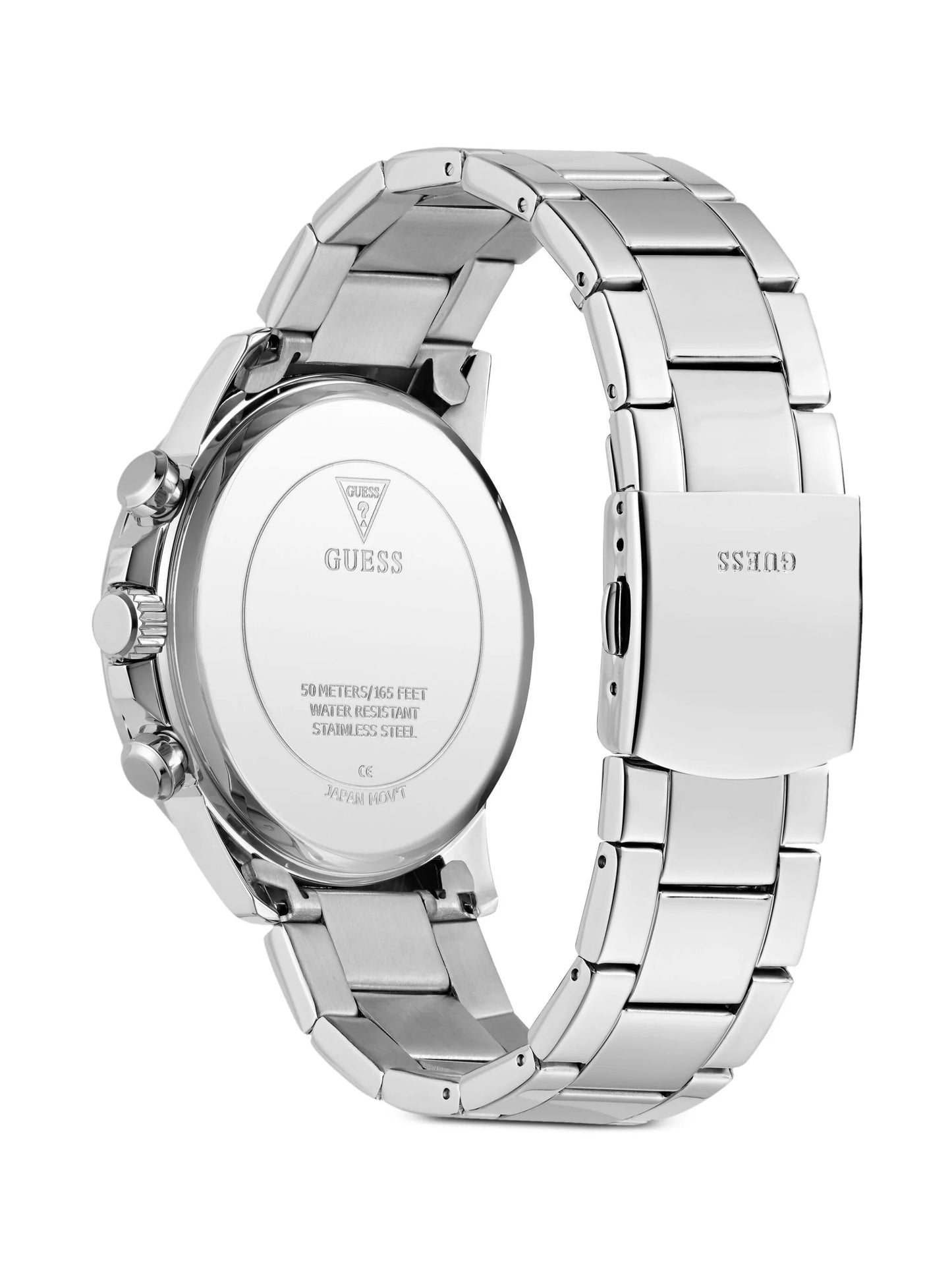 GUESS Mens Silver Tone Multi-function Watch GW0900G4