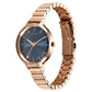 Titan Secluded Quartz Analog Blue Dial Metal Strap Watch For Women 2709wm01