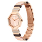 Titan Glitz Rose Gold Dial Analog Metal and Plastic Strap watch for Women 95207WD01