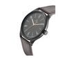 Titan Men's Minimalist Zen Watch Black: Sleek Leather Strap with Contrast Hands 1802NL01  NS1802NL01