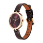 Titan Karishma Quartz Analog Maroon Dial Leather Strap Watch for Women 2702WL01
