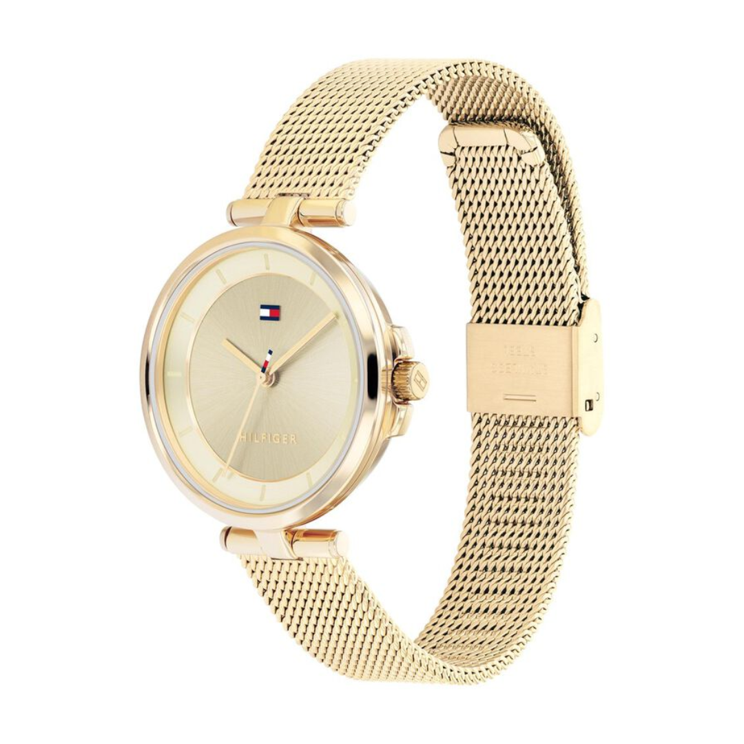 Tommy Hilfiger Quartz Analog Beige Dial Stainless Steel Strap Watch for Women TH1782362