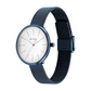 Titan Slimline Quartz Analog White Dial Blue Stainless Steel Strap Watch for Women 95182QM01  / NS95182QM01