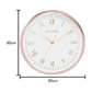 Classic Rose Gold Wall Clock with Silent Sweep Technology - 30.0 cm x 30.0 cm (Medium) NSW0001PA03