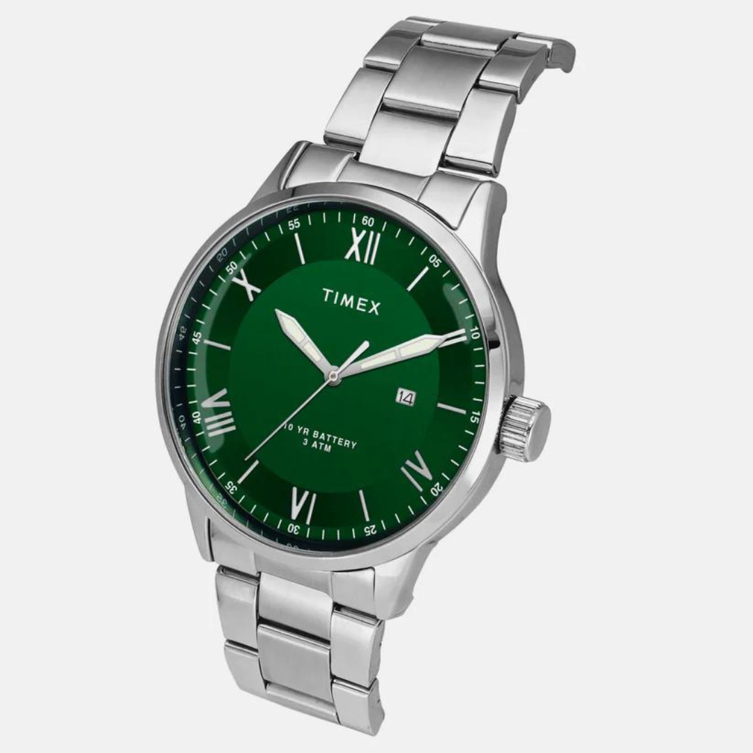 E Class Male Green Analog Stainless Steel Watch TWEG19918