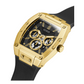 Guess Mens Black Gold Tone Multi-function Watch GW0202G1