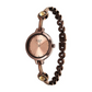 Titan Raga Viva Quartz Analog Rose Gold Dial Brown Metal Strap Watch for Women 2576QM01 / NS2576QM01