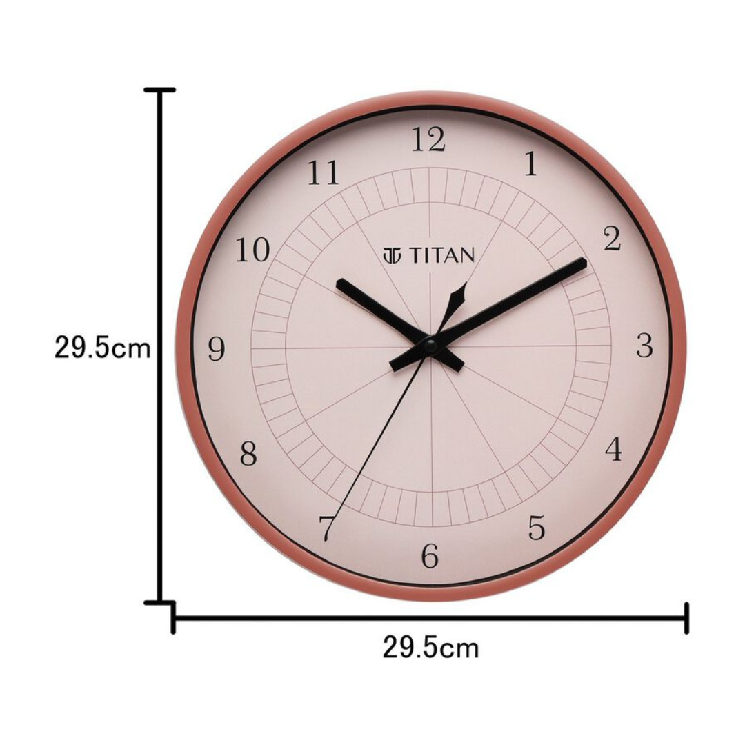 Buy Online Titan Classic Black Wall Clock with Silent Sweep Technology -  30.8 cm x 30.8 cm (Medium) - ncw0003pa01 | Titan