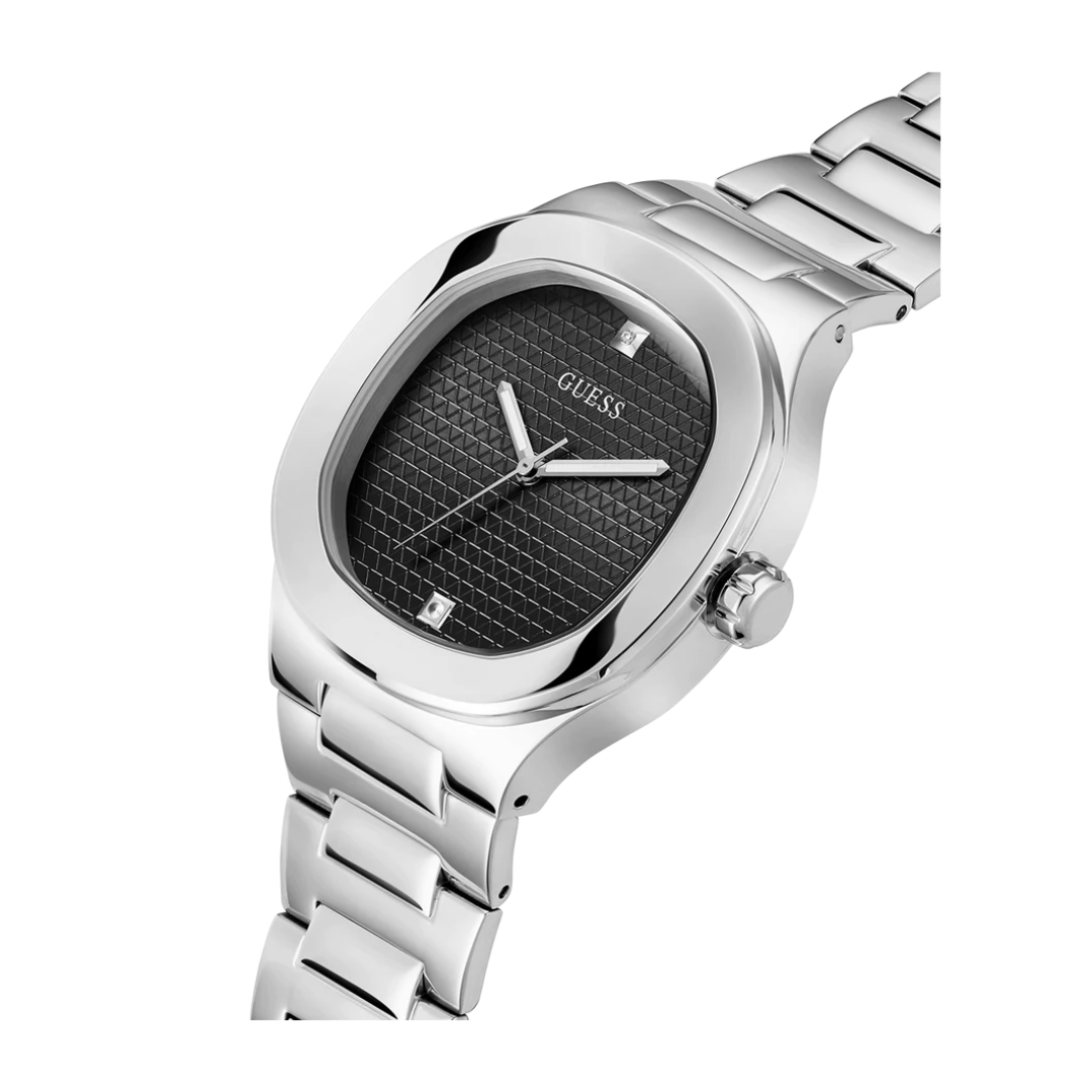 Guess Men's Silver Tone Analog Watch GW0662G1