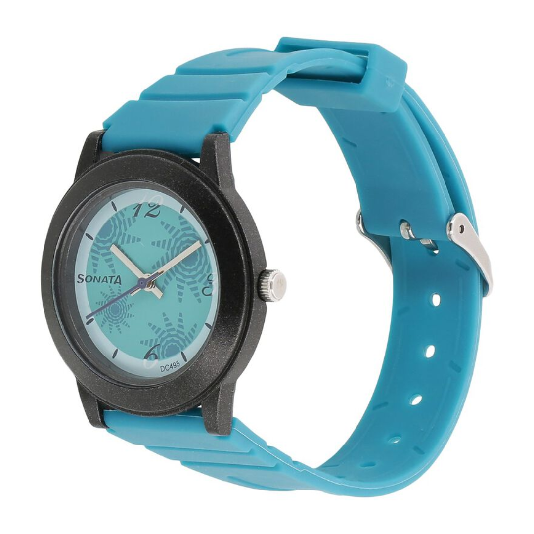 Blue Dial Plastic Strap Watch NR8992PP01