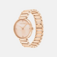 Minimalistic T-Bar Female Rose Gold Analog Stainless Steel Watch 25200429