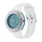 Quartz Analog Blue Dial Plastic Strap Watch for Women NK8991PP02