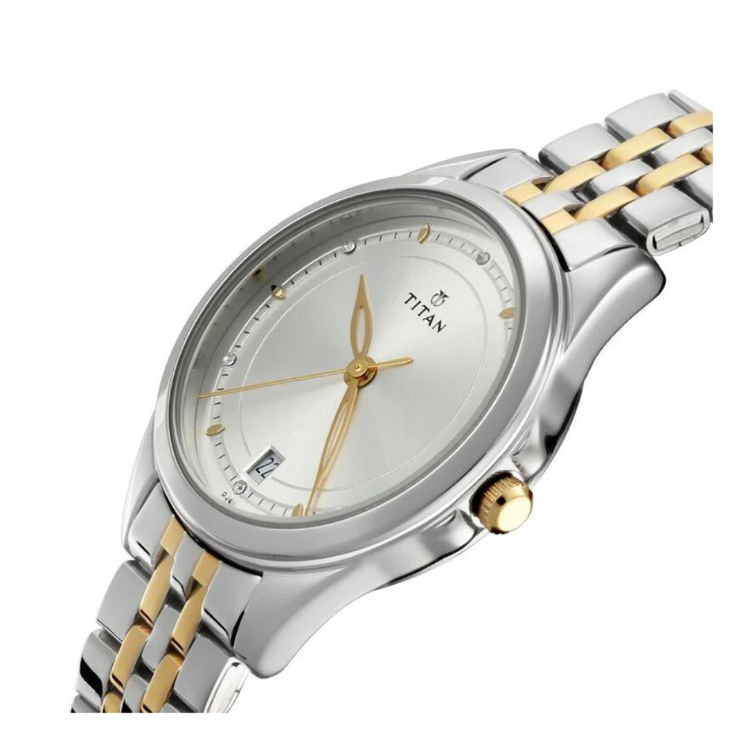 Buy TITAN Unisex Wedding Bandhan Silver White Dial Stainless Steel Analogue  Watch - NM17732603KM01 | Shoppers Stop