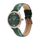 Titan Bright Leathers Green Dial Analog with Date Leather Strap Watch for Women 95247WL02 / NS95247WL02