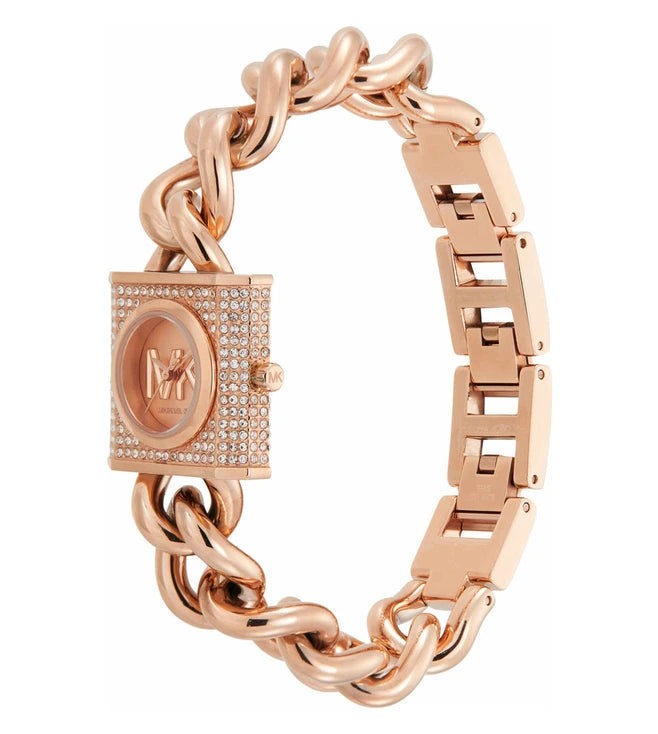 MICHAEL KORS Mk Chain Lock Analog Watch for Women MK4827