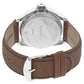 BLACK DIAL BROWN LEATHER STRAP WATCH 3089SL05