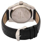 BLACK DIAL BLACK LEATHER STRAP WATCH 3099SL02