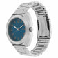 BLUE DIAL SILVER STAINLESS STEEL STRAP WATCH 3117SM02