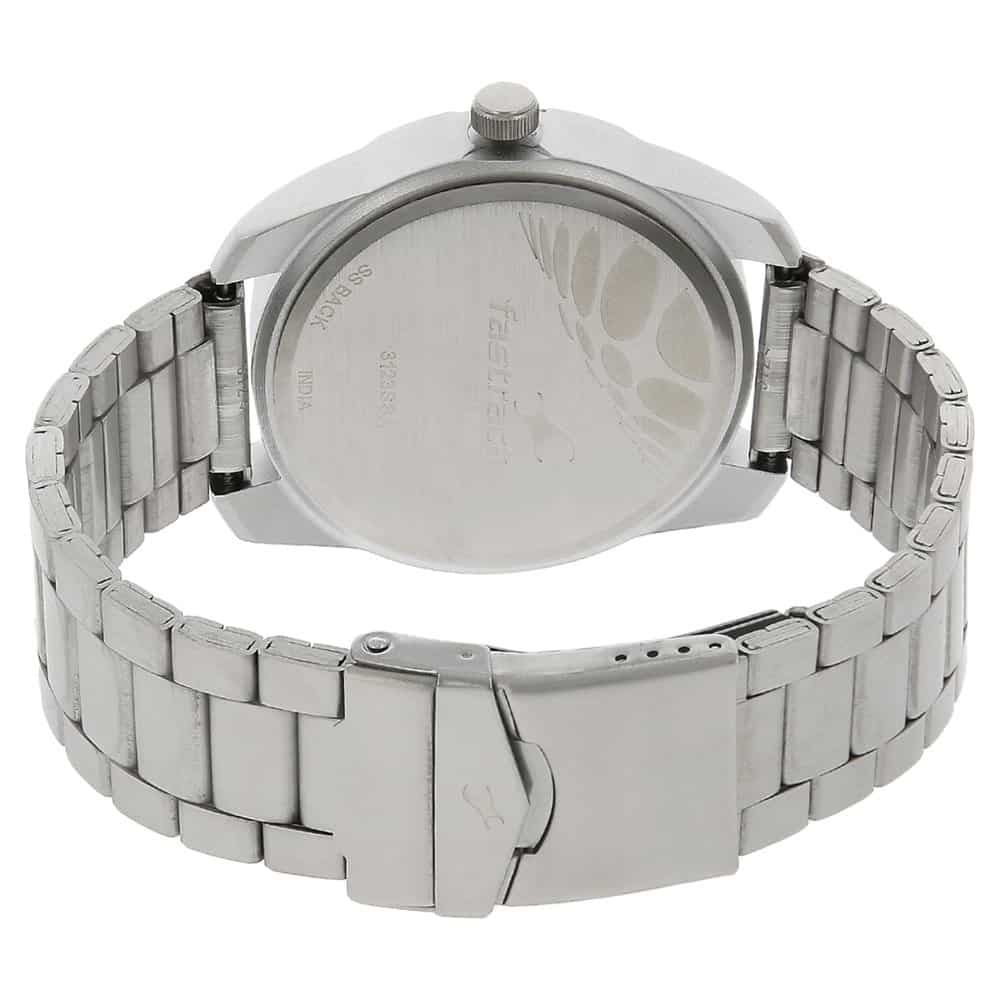 SILVER DIAL SILVER STAINLESS STEEL STRAP WATCH 3123SM02