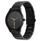 Fastrack Style Up Quartz Analog Black Dial Stainless Steel Strap Watch for Guys ns3184nm02 / 3184nm02