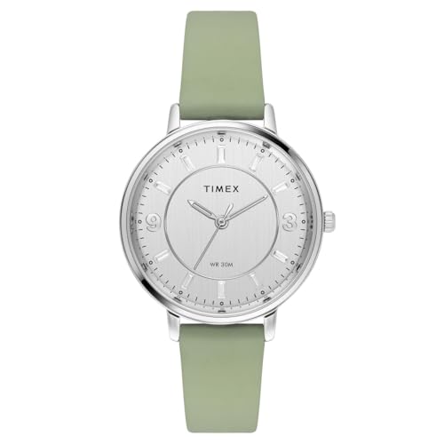 TIMEX Women Silver Round Dial Analog Watch - TWEL15815