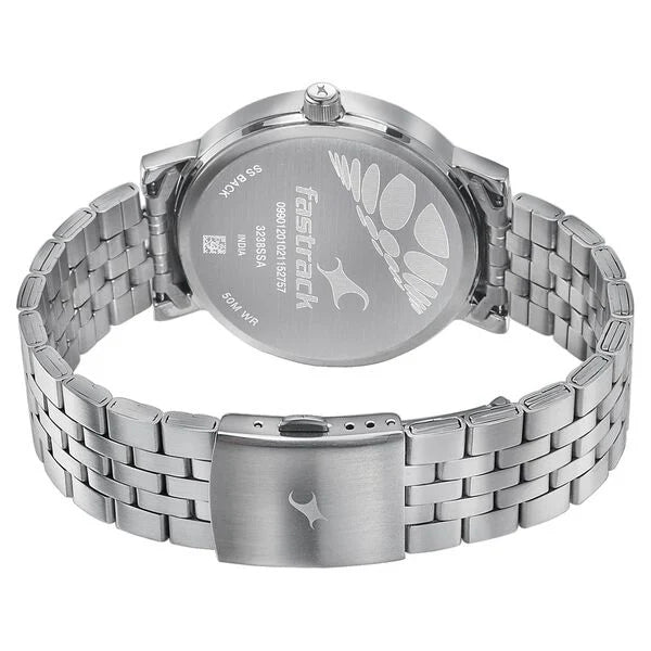 Fastrack Dial It Up Quartz Multifunction Silver Dial Stainless Steel Strap Watch for Guys nr3238sm01 / 3238sm01