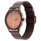 Fastrack Style Up Quartz Analog with Day and Date Brown Dial Stainless Steel Strap Watch for Guys NS3247QM02