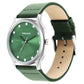 STUNNERS GREEN DIAL LEATHER STRAP WATCH 3255SL02