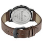 Fastrack Style Up Silver Dial Leather Strap Watch for Guys 3278nl01