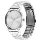 Fastrack Stunners Quartz Analog Silver Dial Metal Strap Watch for Guys NS3278SM02