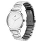 Fastrack Stunners White Dial Metal Strap Watch for Guys 3278sm04