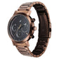 Fastrack Tick Tock Quartz Analog Black Dial With Brown Stainless steel Strap Watch for Guys 3287km07