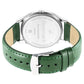 Fastrack Stunners Green Dial Leather Strap Watch for Guys 3290sl02