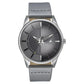 Fastrack Stunners Quartz Analog Grey Dial Leather Strap Watch for Guys 3305sl02