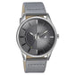 Fastrack Stunners Quartz Analog Grey Dial Leather Strap Watch for Guys 3305sl02