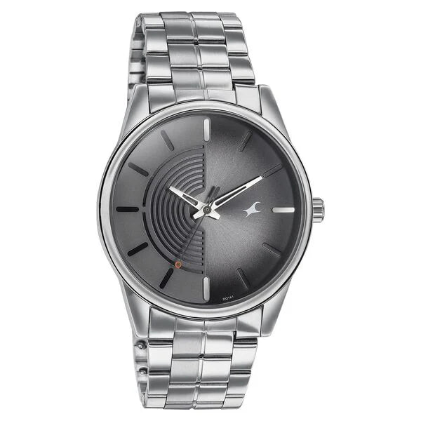 Fastrack Stunners Quartz Analog Grey Dial Stainless Steel Strap Watch for Guys 3305sm02